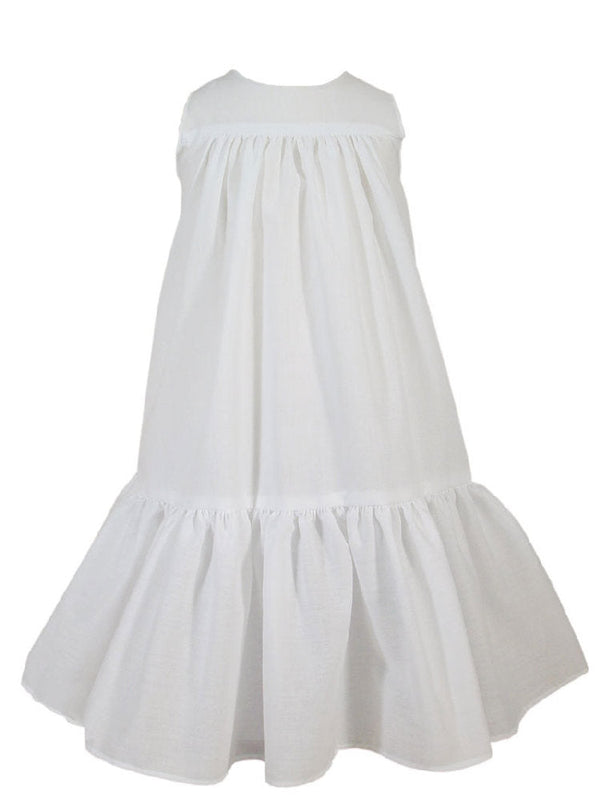 Little Things Mean A Lot Baby Girls White 20 Inches Ruffle Baptism Slip 3-24M - SophiasStyle.com